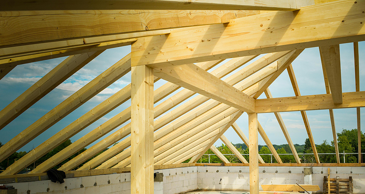 Unfinished roof